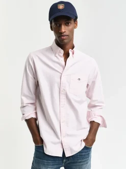 Gant Classic Oxford Check Shirt - Pink