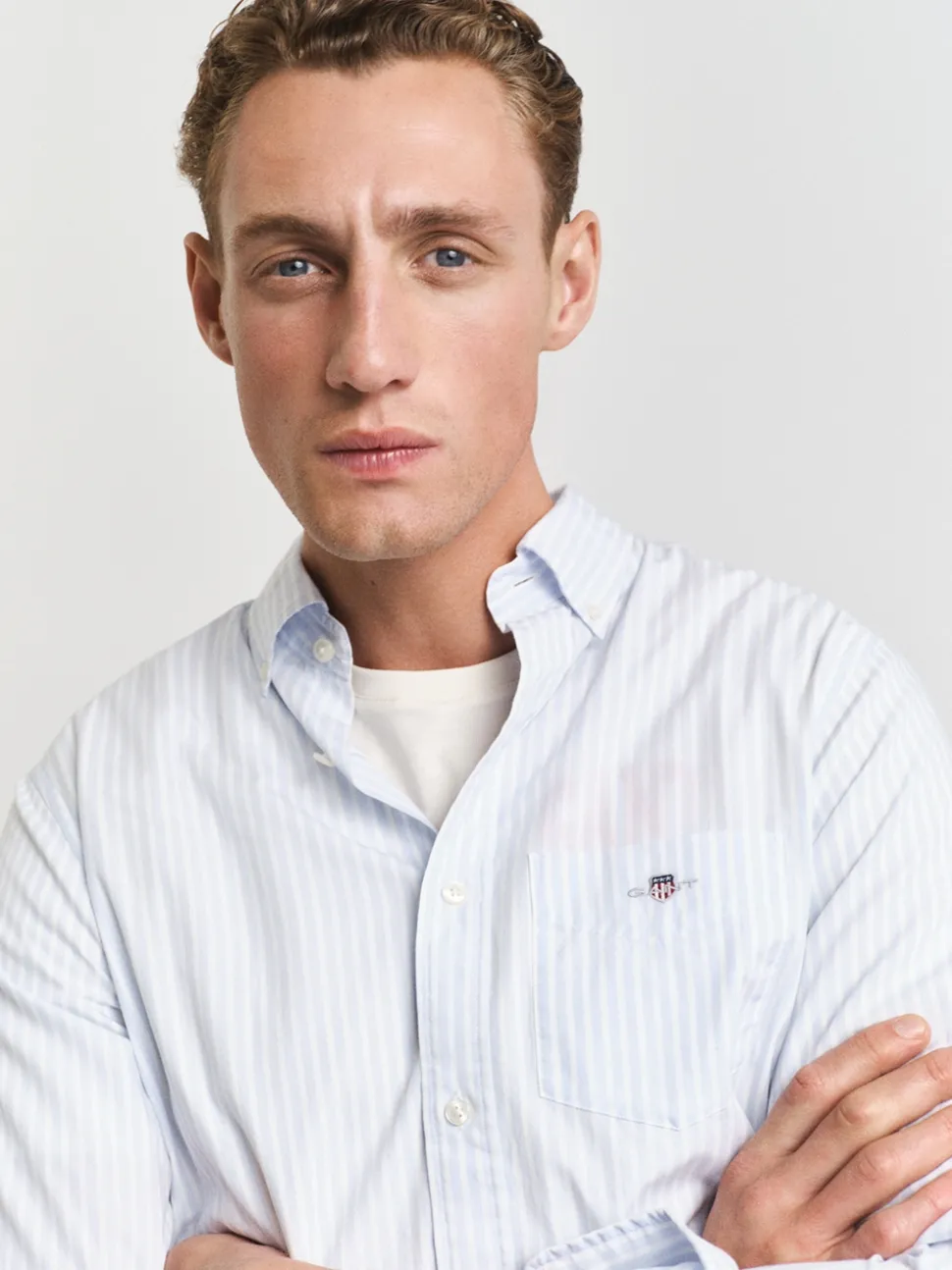 Gant Classic Stripe Shirt - Blue