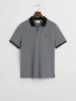 Gant Oxford Pique Polo - Navy