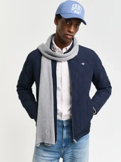 Gant Quilted Windcheater Jacket - Blue