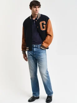 Gant Shield Pique Polo - Blue