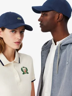 Lacoste Monochrome Cotton Twill Cap - Navy