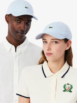 Lacoste Monochrome Cotton Twill Cap - Blue
