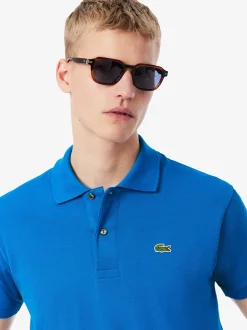 Lacoste Original Cotton Pique Polo - Blue