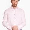 Marco Capelli Easy Care Fine Twill Shirt - Pink