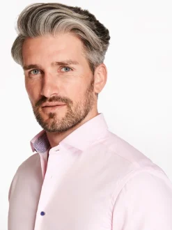 Marco Capelli Easy Care Fine Twill Shirt - Pink