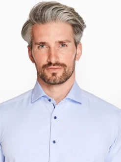 Marco Capelli Easy Care Fine Twill Shirt - Blue