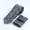Marco Capelli Flower Mix 7cm Tie With Pocketsquare - Navy