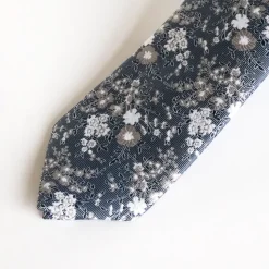 Marco Capelli Flower Tie 7cm - Blue