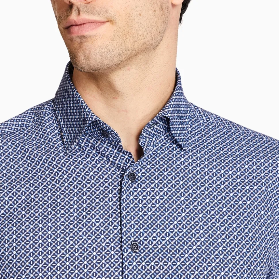 Marco Capelli Graphic Print Shirt - Navy