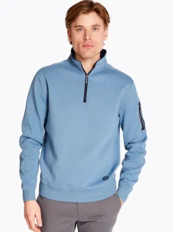 Marco Capelli Half Zip Sweatshirt - Blue