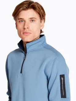 Marco Capelli Half Zip Sweatshirt - Blue