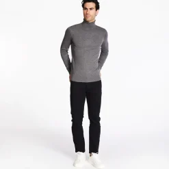 Marco Capelli Lightweight Polo Neck - Grey
