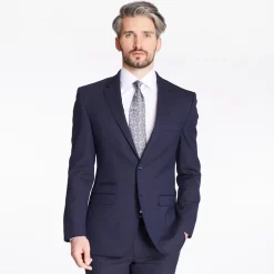 Marco Capelli Mini Check 2 Piece Suit - Navy