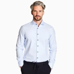 Marco Capelli Plain Twill Shirt - Blue