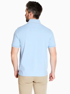 Marco Capelli Soft Cotton Tipping Polo - Blue