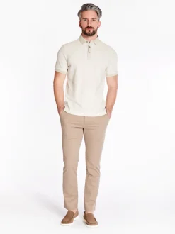 Marco Capelli Structured Two Tone Polo - Stone