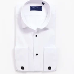 Marco Capelli Stud Dress Shirt - White