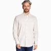 Marco Capelli Tencel Herringbone Cotton Wool Shirt - Stone