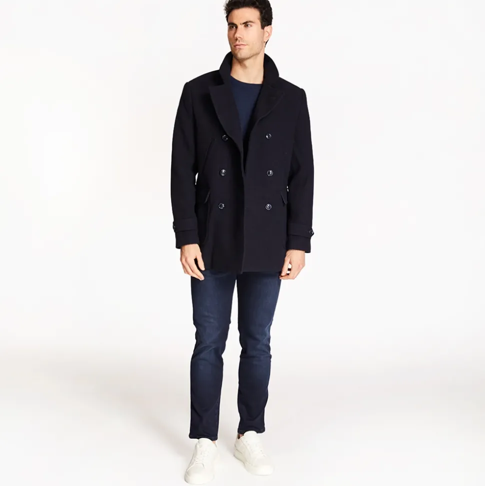 Marco Capelli Two Tone Crew Neck Knit - Navy