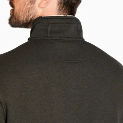 Marco Capelli Two Tone Double Face Quarter Zip Sweat - Green