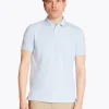 Marco Capelli Two Tone Oxford Tipped Polo - Blue