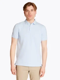 Marco Capelli Two Tone Oxford Tipped Polo - Blue
