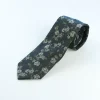 Marco Capelli Winter Flower 8cm Silk Tie - Navy