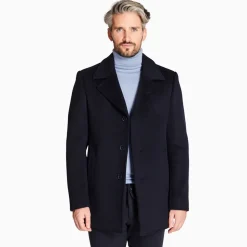 Marco Capelli Wool Coat - Navy