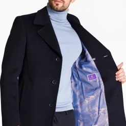 Marco Capelli Wool Coat - Navy