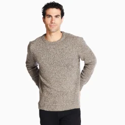 Marco Capelli Wool Silk Crew Neck Sweater - Brown