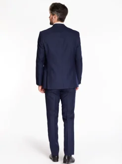 Marco Capelli Woven Check Suit - Navy