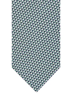Profuomo Silk Woven Tie - Green