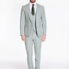 Remus Uomo Massa Plain 3 Piece Suit - Green