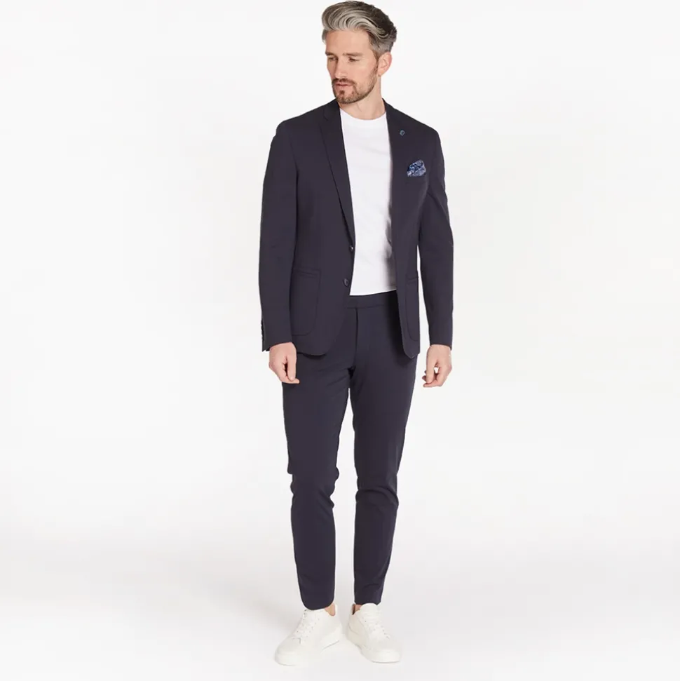 Remus Uomo Sondrio Stretch Trousers - Navy