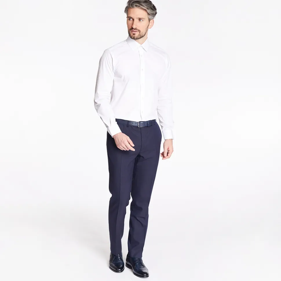 Remus Uomo Tapered Fit Cotton Shirt - White