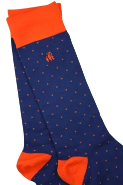 Swole Panda Dotted Orange Socks