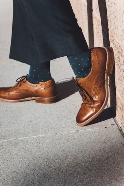 Swole Panda Dotted Orange Socks