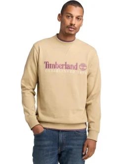 Timberland Embroidered Logo Sweat - Stone