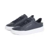 Tommy Hilfiger Court Leather Tumbled Sneaker - Navy