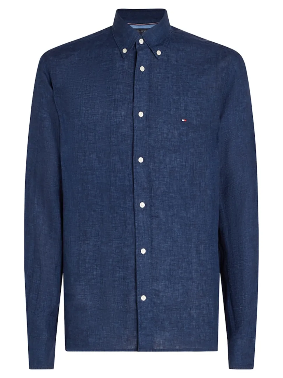 Tommy Hilfiger Dyed Linen Shirt - Navy