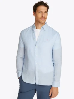 Tommy Hilfiger Dyed Linen Shirt - Blue