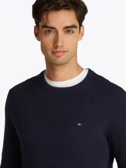Tommy Hilfiger Essential Structure Crew Neck - Navy
