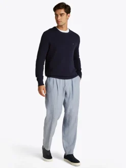 Tommy Hilfiger Essential Structure Crew Neck - Navy