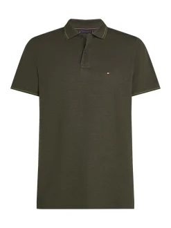 Tommy Hilfiger Oxford Two Tone Polo - Green