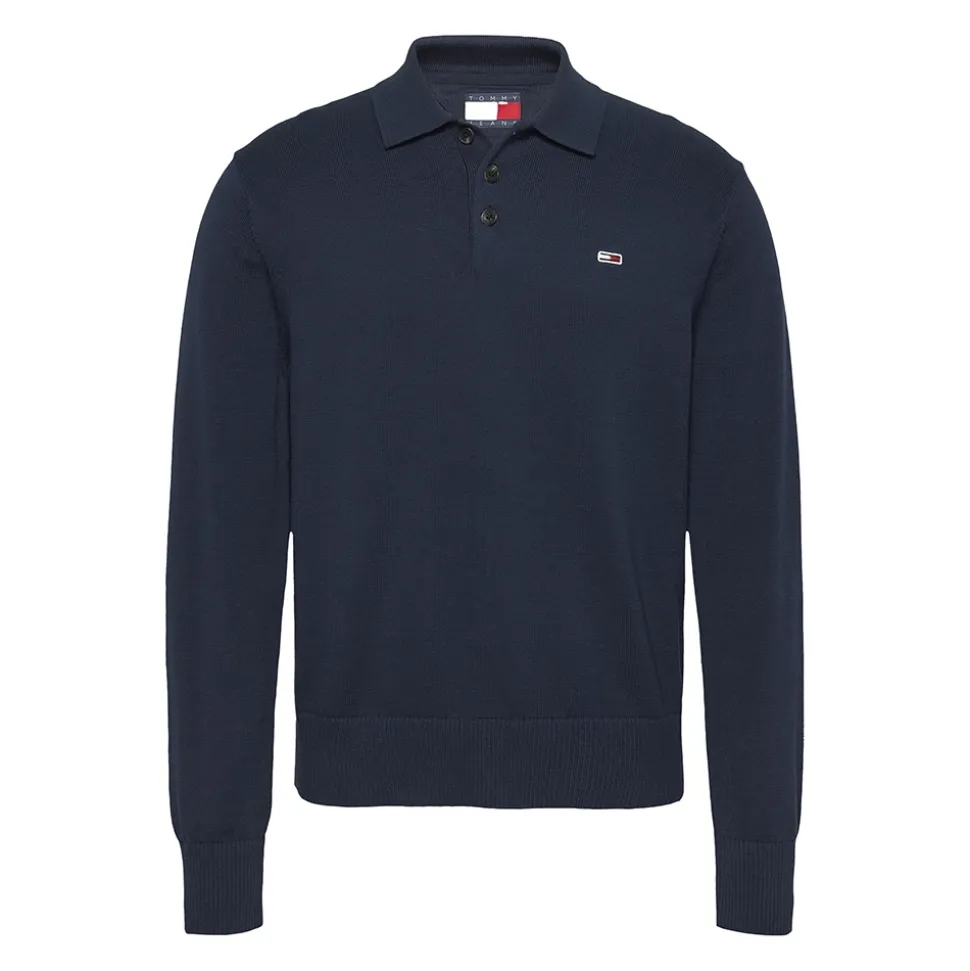 Tommy Jeans Essential Polo Sweater - Navy