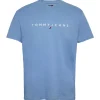 Tommy Jeans Linear Logo T-Shirt - Blue