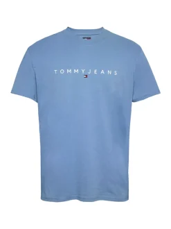 Tommy Jeans Linear Logo T-Shirt - Blue