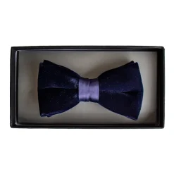 Zazzi Velvet Bow Tie - Navy