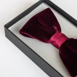 Zazzi Velvet Bow Tie - Red